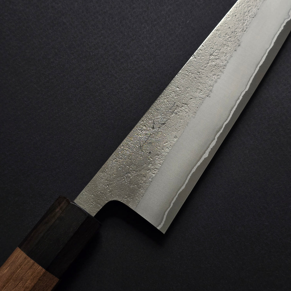 Yoshikane White #2 Nashiji Gyuto 210mm Double Ebony Enju