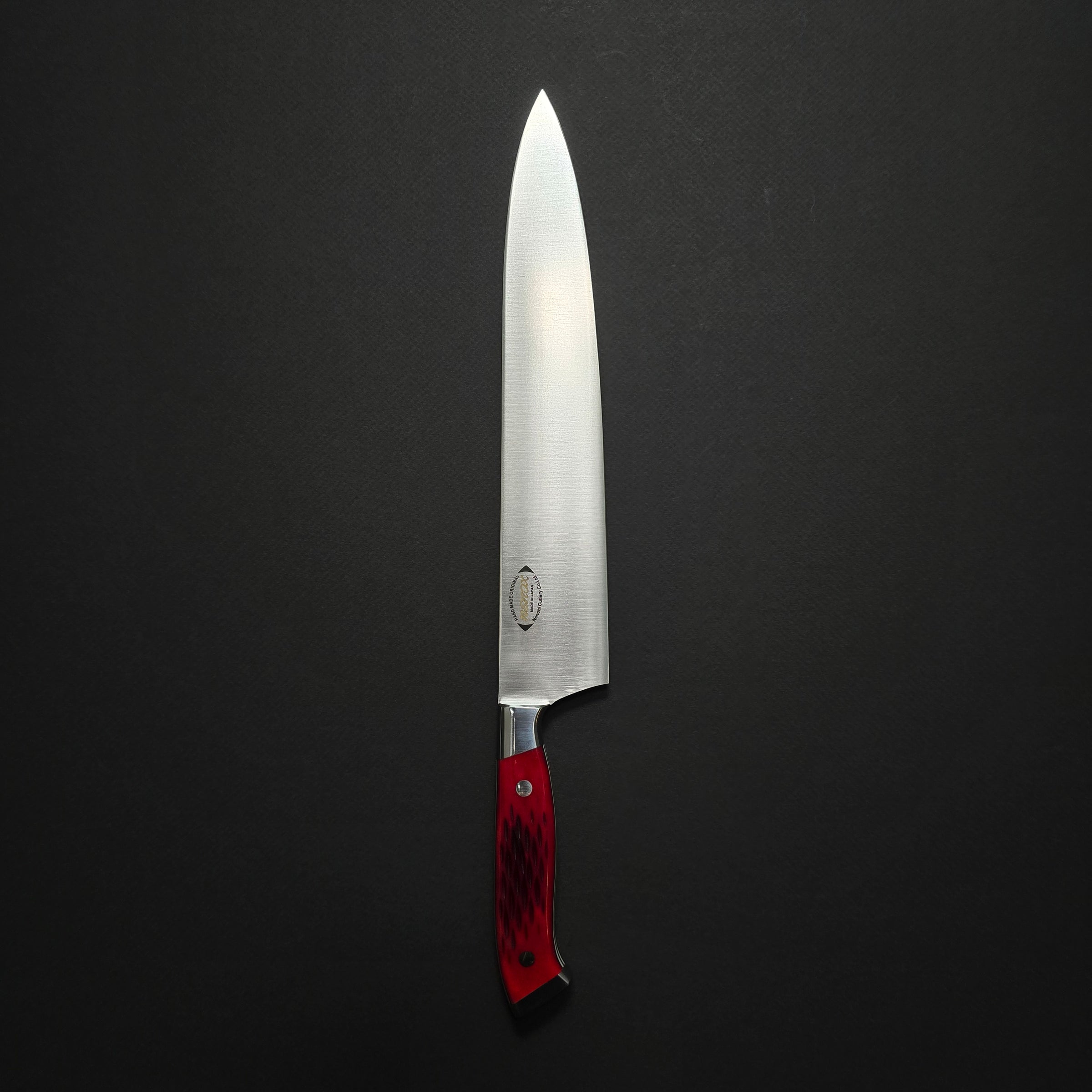 Nenox RED Gyuto 270mm Red Jigged Bone Handle | Tosho Knife Arts