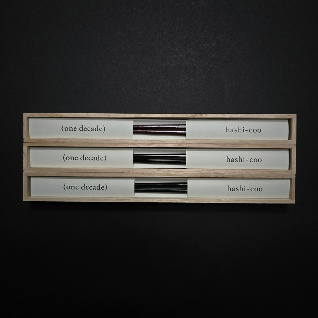 Hashi-coo Decade Series Fukui Hinoki Wood Chopsticks (Various Colours)