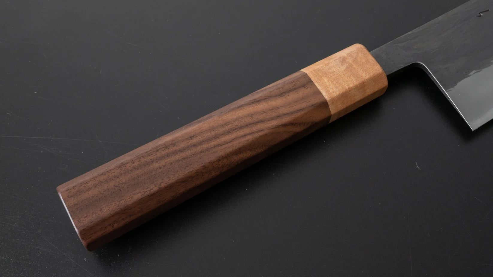 Hitohira TD Blue #2 Stainless Clad Kurouchi Gyuto 240mm Walnut