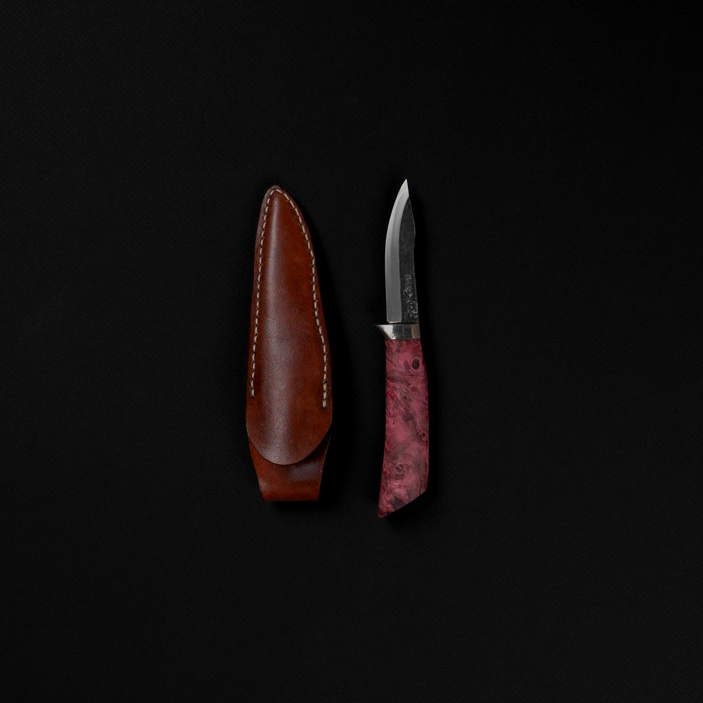 Takeda Fixed Blade 0mm Purple Heart Handle (with Sheath) | Tosho
