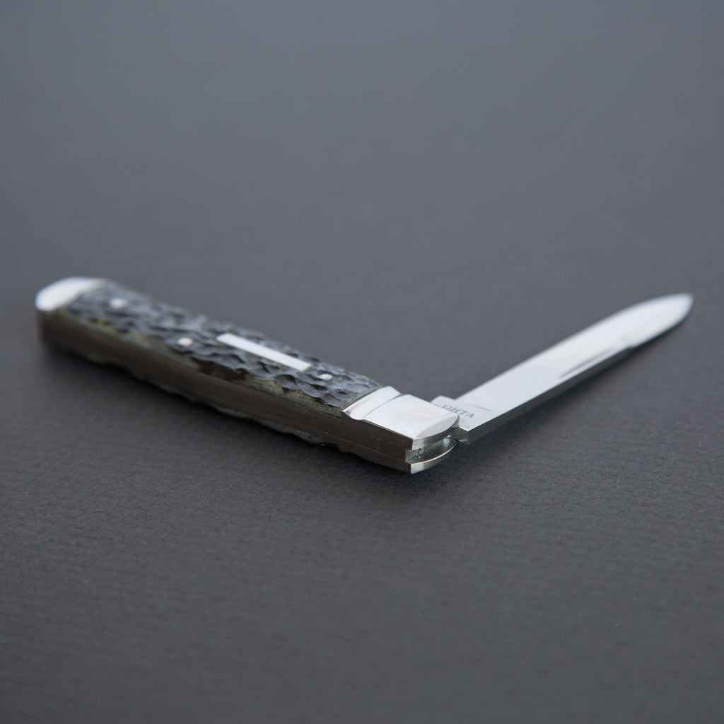 Ohta ATS-34 Folding Knife 65mm Black Jigged Bone Handle | Tosho Knife Arts